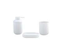 MSV Ensemble 3 Accessoires de Salle de Bain ISI Blanc