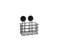MSV Étagère de douche – Panier profond sans perçage, ventouses, acier chromé, 20 x 16 x 22 cm