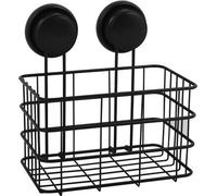 MSV étagère de douche panier de douche salle de bain sans percer avec ventouses acier chromé 20x16x22cm
