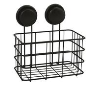 MSV - Étagère de Douche sans perçage - Ventouses - Acier Chromé - 20 x 16 x 22 cm - Panier de Douche Profond - Fixation Sécurisée - Résistance à l'eau
