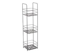 MSV Etagère Panier d'angle de Douche à Fixer Riley Chromé