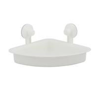 MSV Etagère Panier d'angle de Douche à ventouses Blanc