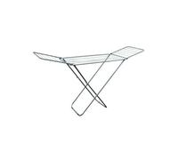 MSV - Étendoir à Linge à Ailes 18M - INOX Blanc - Grande Capacité d'Étendage - 180x48x108cm - Pliable et Résistant à la Corrosion - Idéal Intérieur et Extérieur - Couleur Acier