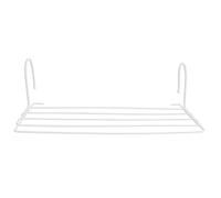 MSV – Étendoir à linge pour radiateur pliable 2,5 m 52x24 cm acier blanc