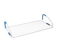 MSV - Étendoir Balcon 10M en Acier Ajustable, Dimensions 55x105cm, Couleurs Assorties, Idéal pour Séchage de Linge, Robuste et Durable, Gain d'Espace, Parfait pour Vêtements et Tissus Délicats