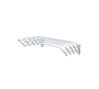 MSV, Étendoir en métal Robuste et élégant, idéal pour Un séchage Efficace du Linge à l'intérieur ou à l'extérieur, Dimensions 100 x 45 x 19 cm, Couleur Blanche