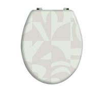 MSV - F1 Abattant WC MDF Lyndsey - Charnières Résistantes - 42,5 x 36,5 x 5 cm - Multicolore - Design Universel Adapté à Toute la Famille - Installation Facile et Nettoyage Rapide