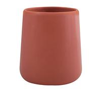 MSV - Gobelet en Céramique - Maonie Terracotta Mat - 300 ML - Pratique Et Esthétique pour Salle de Bain - Facile à Nettoyer - Résistant à l'Humidité - 8.5 x 8.5 x 10 cm