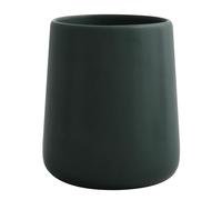 MSV - Gobelet en Céramique - Maonie Vert Foncé Mat - 300 ML - Pratique Et Esthétique pour Salle de Bain - Facile à Nettoyer - Résistant à l'Humidité - 8.5 x 8.5 x 10 cm