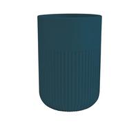 MSV - Gobelet Gino 13.2 x 10.3 cm - Porte Brosse à Dents et Dentifrice - Rangement Salle de Bain, Cuisine - Design Élégant - Facile à Nettoyer - Stable et Résistant - Petrole