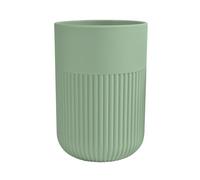 MSV - Gobelet Gino 13.2 x 10.3 cm - Porte Brosse à Dents et Dentifrice - Rangement Salle de Bain, Cuisine - Design Élégant - Facile à Nettoyer - Stable et Résistant - Basil