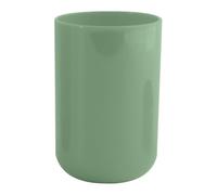 MSV - Gobelet INAGUA - Design Élégant pour Salle de Bain - Ø7,1 x 10,5 cm - Basilic - Idéal pour Accessoires de Toilette - Plastique Résistant - Finition Lisse