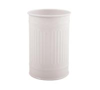 MSV - Gobelet Modèle Habana - en Acier - 7,3 x 11,5 x 7,3 cm - Élégant et Pratique pour Votre Salle de Bain - Design Moderne - Idéal pour Un Usage Quotidien - Blanc