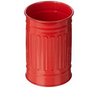 MSV - Gobelet Modèle Habana - en Acier - 7,3 x 11,5 x 7,3 cm - Élégant et Pratique pour Votre Salle de Bain - Design Moderne - Idéal pour Un Usage Quotidien - Rouge
