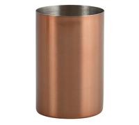 MSV - Gobelet Modèle Hans - en INOX - Cuivré - 7,3 x 11,5 x 7,3 cm - Élégant et Pratique pour Votre Salle de Bain - Design Moderne - Idéal pour Un Usage Quotidien