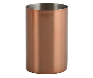 MSV - Gobelet Modèle Hans - en INOX - Cuivré - 7,3 x 11,5 x 7,3 cm - Élégant et Pratique pour Votre Salle de Bain - Design Moderne - Idéal pour Un Usage Quotidien