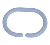 MSV Lot de 12 Anneaux pour Rideaux de Douche Bleu Clair