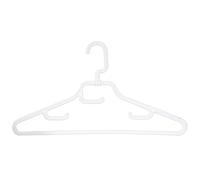 MSV - Lot de 4 Cintres en Plastique Repliables - Côtés Courbés, Ne se Déforment Pas - Cintres Polyvalents, Adaptés à Tous Types de Vêtements - 43 cm - Blanc