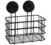 MSV Étagère de douche – Panier profond sans perçage, ventouses, acier chromé, 20 x 16 x 22 cm