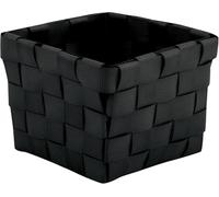 MSV Panier de Rangement 10x10x7,5cm Noir