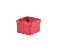 MSV Panier de Rangement 10x10x7,5cm Rouge