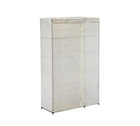 MSV Penderie en Tissu XL - Pliable - avec Tringle à vêtements - 110 x 174,5 x 45 cm