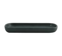 MSV - Plateau Céramique - Maonie Vert Foncé Mat - Élégant Et Pratique - Multi-usages pour Bijoux Et Cosmétiques - Design Décoratif - 25,7 x 11,5 cm - Facile à Nettoyer