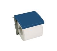 MSV Porte Rouleau Papier Wc Bleu Marine Et Inox