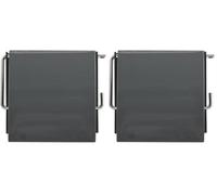 MSV Porte Rouleau Papier WC Mural PS & Acier chromé Blanc (Lot de 2)