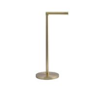 MSV Porte Rouleau Papier WC sur Pied Acier Or