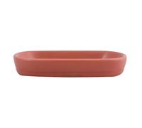 MSV - Porte Savon Céramique - Maonie Terracotta Mat - Design Moderne pour Salle de Bain - Rangement Pratique Et Esthétique - 13.9 x 9 cm - Facile à Nettoyer - Résistant à l'Humidité