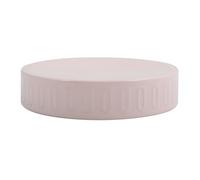 MSV - Porte-Savon Haban - Design Moderne pour Salle de Bain - Matériau Résistant à l'eau - Idéal pour Tous Types de Savons en Acier - Couleur Rose Pastel