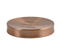 MSV - Porte Savon INOX Modèle Hans - Cuivré - Élégant Accessoire de Salle de Bain - Design Moderne et Pratique pour Un Rangement Optimal - 12x12x3 cm