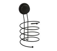 MSV Porte-sèche-Cheveux, Support de sèche-Cheveux en Acier Inoxydable Robuste Mat à Visser et à percer. Dimensions (H x l x P) : 6 x 9 x 12 cm.