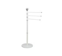MSV Porte Serviettes 3 Branches Acier Blanc
