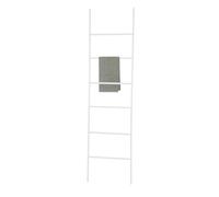 MSV - Porte-Serviettes en Metal Jayden 6 Niveaux Blanc, Design Élégant, 45 x 170 cm, Parfait pour Salle de Bain, Gain de Place, Organisation Optimale des Serviettes