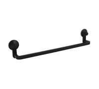 Porte serviettes mural à ventouses en PVC Noir mat MSV