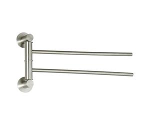 MSV Porte Serviettes Mural Double INOX SIWA Brossé
