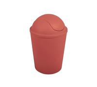 MSV - Poubelle à Bascule PP AKO - Capacité 5,5 L - Design Compact et Pratique - Idéale pour Salle de Bain ou Cuisine - Couleur Terracotta - Fonctionnement Simple