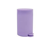 MSV - Poubelle à cosmétiques Modèle Osaki - 3 litres - Couvercle - Poubelle à Pédale pour Toilettes Salles de Bain - Compact - Petit Espace - avec Récipient intérieur Amovible - Lavande Mat