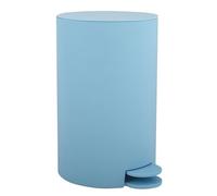 MSV - Poubelle à cosmétiques Modèle Osaki - 3 litres - Couvercle - Poubelle à Pédale pour Toilettes Salles de Bain - Compact - Petit Espace - avec Récipient intérieur Amovible - Bleu Clair