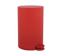 MSV - Poubelle à cosmétiques Modèle Osaki - 3 litres - Couvercle - Poubelle à Pédale pour Toilettes Salles de Bain - Compact - Petit Espace - avec Récipient intérieur Amovible - Rouge