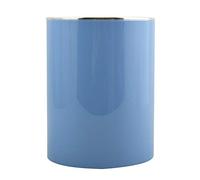 MSV - Poubelle à Pédale et Couvercle Oscillant Modèle Kamaka - Capacité 6 L - Idéale pour Salle de Bains - Dimensions Ø18,5 x 26 cm - Couleur Bleu Clair