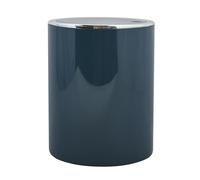 MSV - Poubelle à Pédale et Couvercle Oscillant Modèle Kamaka - Capacité 6 L - Idéale pour Salle de Bains - Dimensions Ø18,5 x 26 cm - Couleur Pétrole