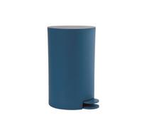 MSV - Poubelle à cosmétiques Modèle Osaki - 3 litres - Couvercle - Poubelle à Pédale pour Toilettes Salles de Bain - Compact - Petit Espace - avec Récipient intérieur Amovible - Bleu