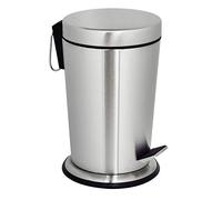 MSV - Poubelle Cosmétique Salle de Bain - Acier Inoxydable avec Seau Intérieur Amovible - Poubelle à Pédale Élégante - Compacte et Pratique - Acier inoxydable - 3L