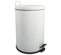 MSV 100024 : Poubelle, métal, 20 litres, blanche