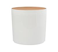 MSV PP & Bamboo Trash Can OSLO 5L White