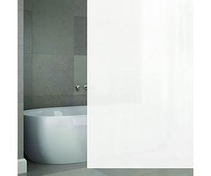 MSV Rideau de Douche Anti-moisissure Eva de qualité supérieure - Anti-bactérien, Lavable, 100% étanche - Blanc - 140 x 180 cm - Fabriqué en Espagne