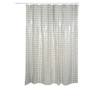 MSV, Rideau de Douche, en PVC, Revêtement antibactérien, 100% Vinyle, Design Moderne, Anneaux Inclus, Revêtement antibactérien et Hydrofuge, Lavable à 40°c, Taupe, 180 x 200 cm